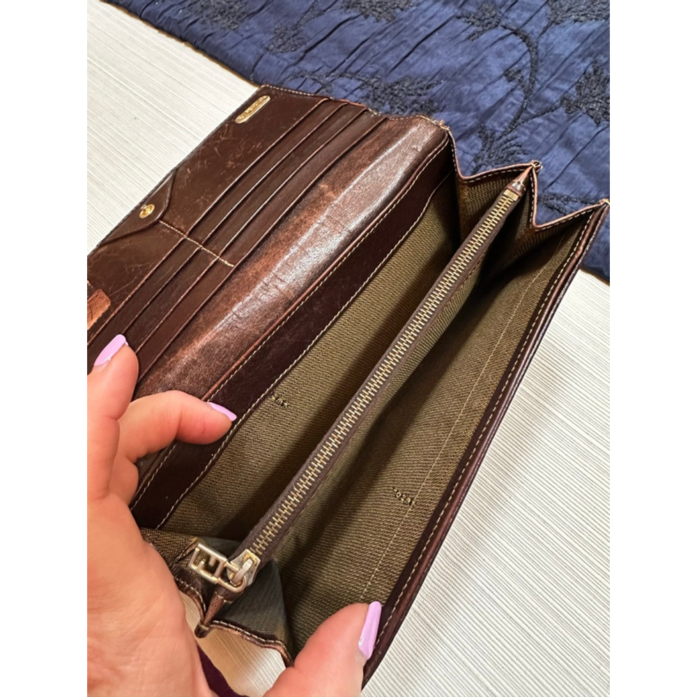 Fendi Black and Brown Monogram Wallet - Picture 11 of 14